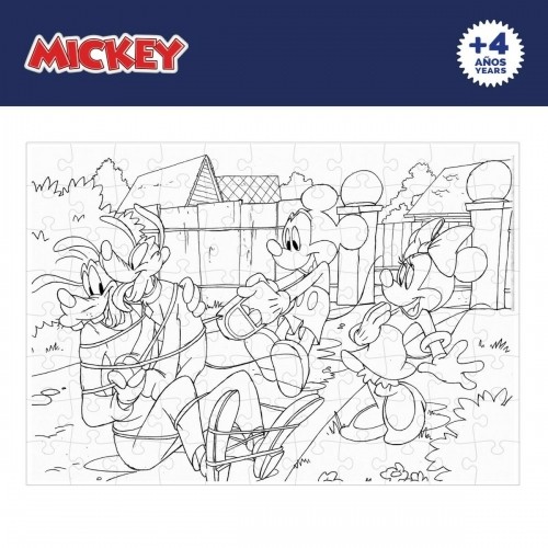Puzle Bērniem Mickey Mouse Abpusējs 108 Daudzums 70 x 1,5 x 50 cm (6 gb.) image 4