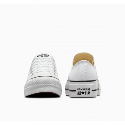 Women's trainers Converse  TAYLOR ALL STAR LIFT 560251C White image 4