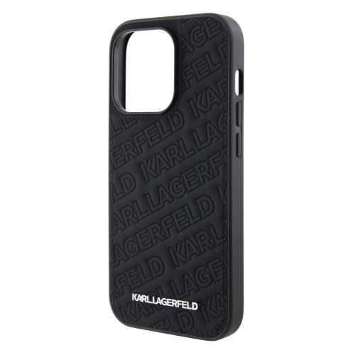 Karl Lagerfeld PU Quilted Pattern Case for iPhone 15 Pro Max Black image 4