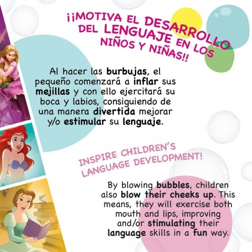 Мыльные пузыри Princesses Disney 60 ml 3,8 x 11,5 x 3,8 cm (216 штук) image 4