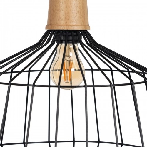 Bigbuy Home Потолочный светильник Чёрный Натуральный Деревянный Железо 220-240 V 36 x 36 cm image 4