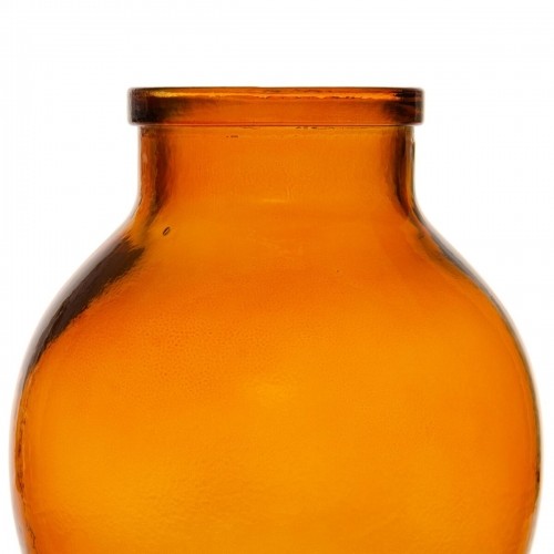 Vase Amber recycled glass 21 x 21 x 25 cm image 4