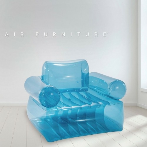 Inflatable Pool Chair Intex Blue Transparent 109 x 79 x 107 cm (4 Units) image 4