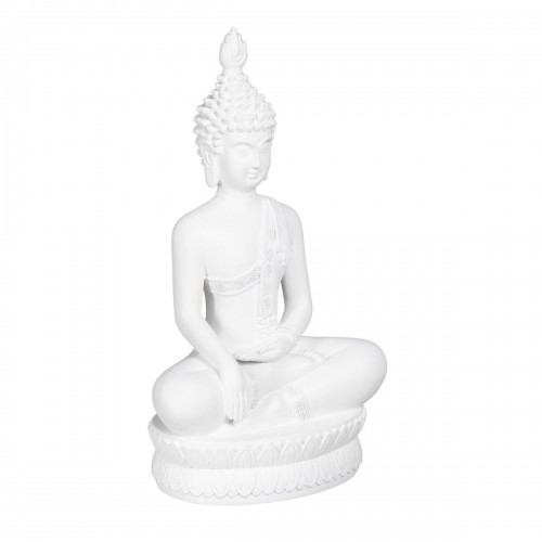 Decorative Figure White Buddha 24 x 14,2 x 41 cm image 4