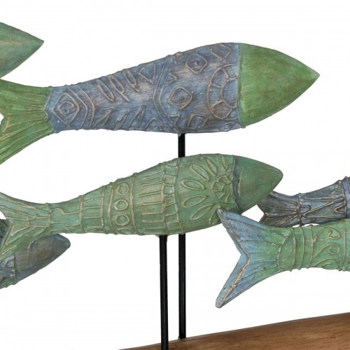 Decorative Figure Green Natural Fish 56 x 7 x 31 cm image 4