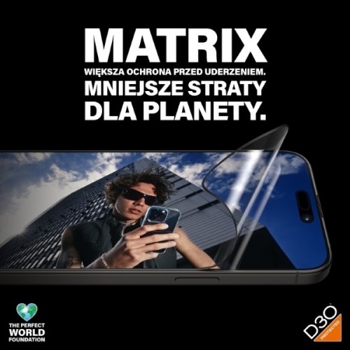 PanzerGlass Matrix D3O UWF iPhone 15 Pro Max 6.7" Ultra-Wide-Fit rPET Screen Protection Easy Aligner Included 2820 hybryda image 4