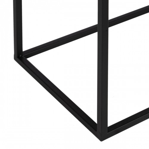 Bigbuy Home 3 galdu komplekts Melns Dabisks Dzelzs Koks MDF 57,5 x 37,5 x 67,5 cm (3 gb.) image 4