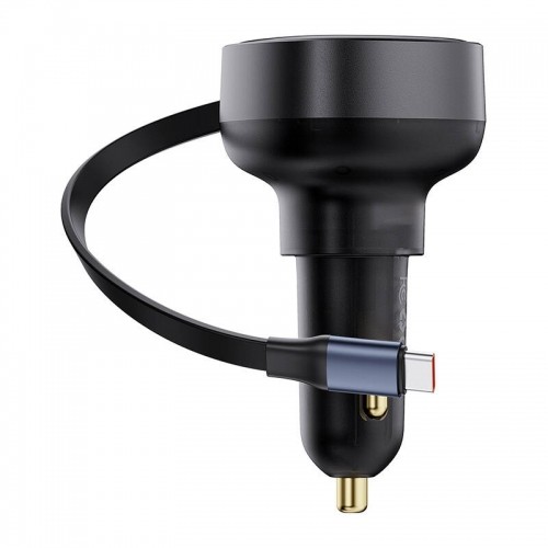 Car Charger Baseus Enjoyment Pro with cable USB-C, 60W (Black) image 4