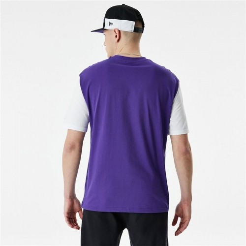 Men’s Short Sleeve T-Shirt New Era NBA Colour Insert LA Lakers Purple image 4