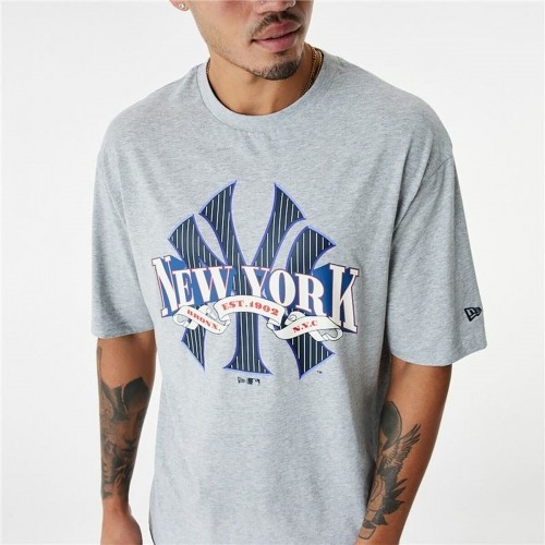 Футболка с коротким рукавом мужская New Era MLB Arch Graphic New York Yankees Светло-серый image 4