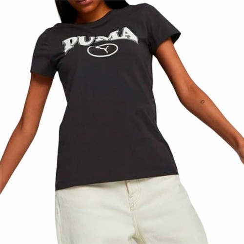 Women’s Short Sleeve T-Shirt Puma Squad Graphicc Black image 4