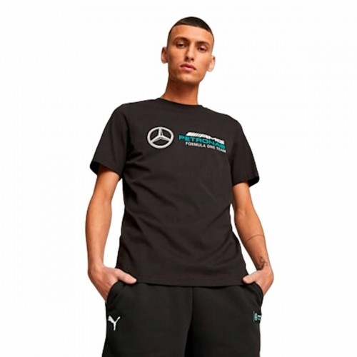 Men’s Short Sleeve T-Shirt Puma Mapf1 Ess Logo Black image 4