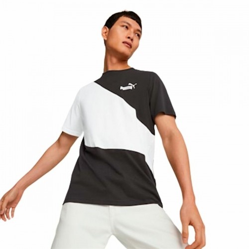 Men’s Short Sleeve T-Shirt Puma Powert White Black image 4