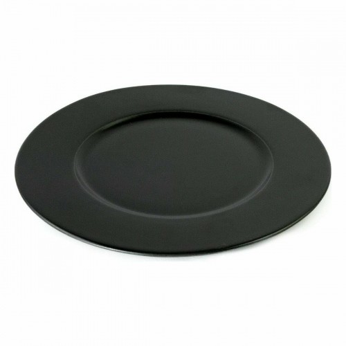 Flat Plate Viejo Valle Neat Black Porcelain Ø 28 cm (6 Units) image 4