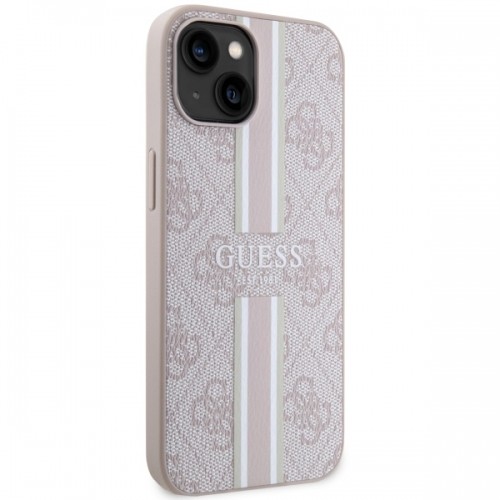 Guess GUHMP15SP4RPSP iPhone 15 | 14 | 13 6.1" różowy|pink hardcase 4G Printed Stripes MagSafe image 4