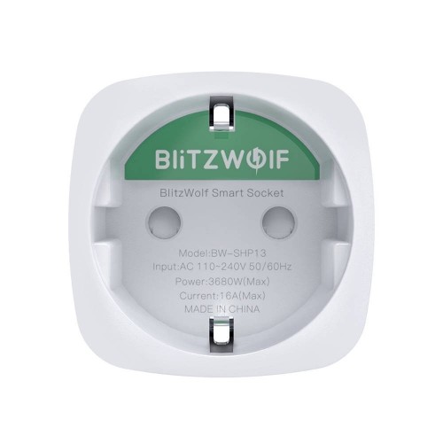 Smart Socket BlitzWolf BW-SHP13, ZigBee, (EU) 3680W image 4