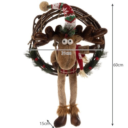 Christmas wreath on the door - reindeer Ruhhy 22316 (17056-0) image 4