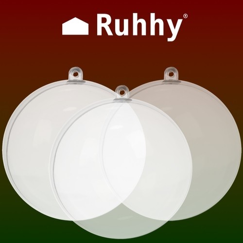 Transparent baubles 12 cm, set of 10 Ruhhy 22279 (16925-0) image 4