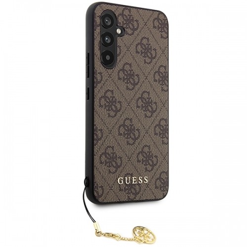 Guess GUHCSA54GF4GBR A54 5G A546 brązowy|brown hard case 4G Charms Collection image 4