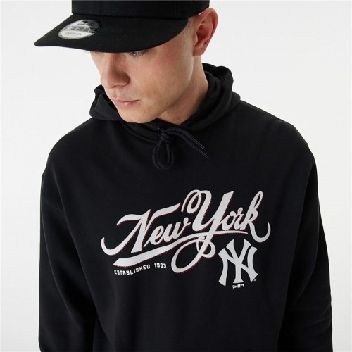 Unisex Hoodie New Era MLB Retro Graphic New York Yankees Black image 4