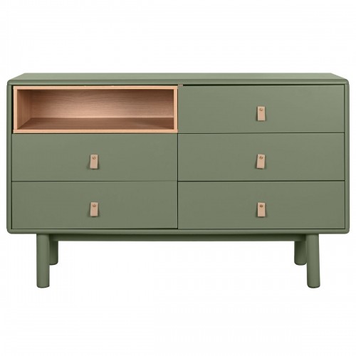 Chest of drawers Home ESPRIT Green polypropylene MDF Wood 120 x 40 x 75 cm image 4