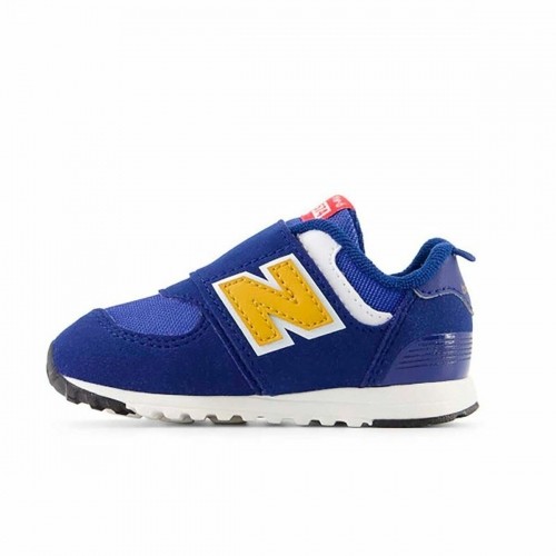 Children’s Casual Trainers New Balance 574 New-B Hook Loop Blue image 4
