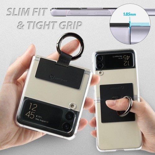 Samsung Whitestone CLEAR CASE RING GALAXY WITH FLIP 4 BLACK image 4