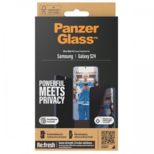 PanzerGlass Ultra-Wide Fit Sam S24 S921 Privacy Screen Protection Easy Aligner Included P7350 image 4