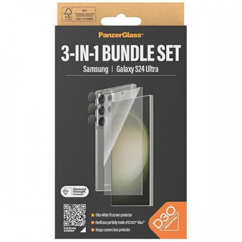 PanzerGlass Bundle 3in1 Sam S24 Ultra S928 Hardcase + Screen Protector + Camera Lens B1212+7352 image 4