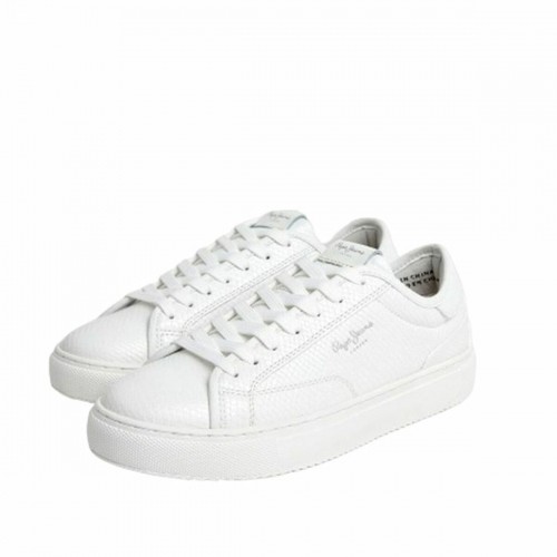 Sports Trainers for Women Pepe Jeans Adams Snaky White image 4