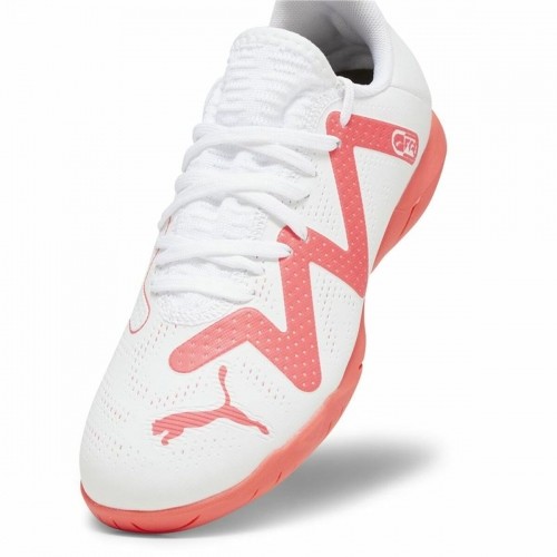 Childrens Football Boots Puma Future Play It White Pink image 4