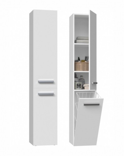 Top E Shop Bathroom cabinet NEL IV 31x30x174 cm, matt white image 4