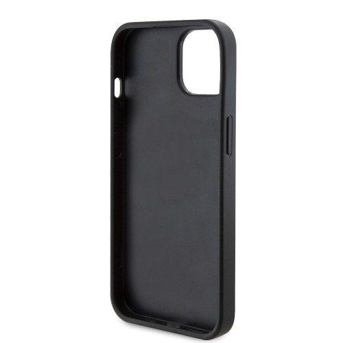 Guess PU Leather 4G Triangle Metal Logo Case for iPhone 14 Black image 4