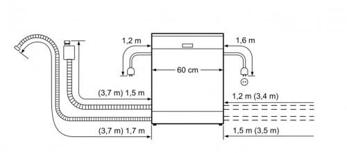 Bosch SMS25AI07E free-standing Dishwasher 12 place settings E image 4