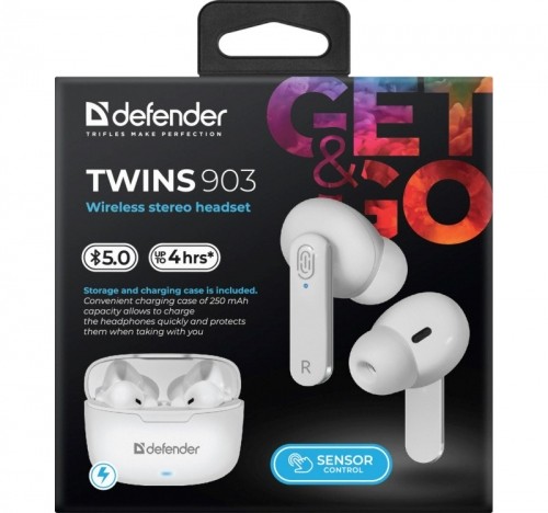 Defender Bluetooth headphones TWINS 903 white image 4