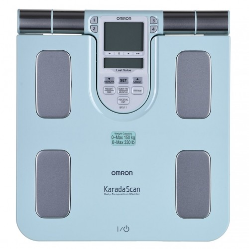 Omron BF511 Square Turquoise Electronic personal scale image 4