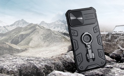 Nillkin CamShield Armor PRO Hard Case for Apple iPhone 13 Pro Max Black image 4