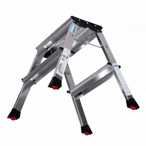 2-step folding ladder Krause 130037 Silver Aluminium image 4