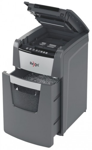 Rexel AutoFeed+ 130M paper shredder Micro-cut shredding 55 dB Black, Grey image 4