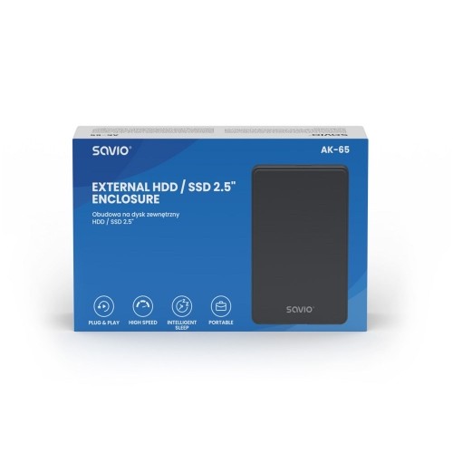 Savio 2.5" External HDD/SDD enclosure, USB 3.0, AK-65 image 4