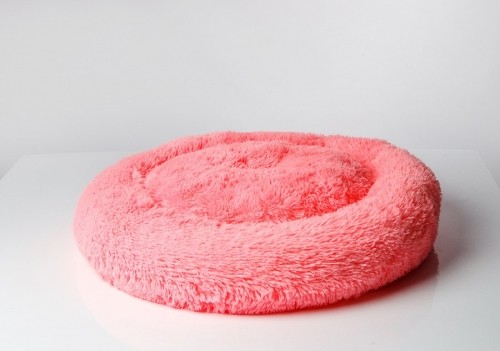 GO GIFT Shaggy pink M - pet bed - 57 x 57 x 10 cm image 4