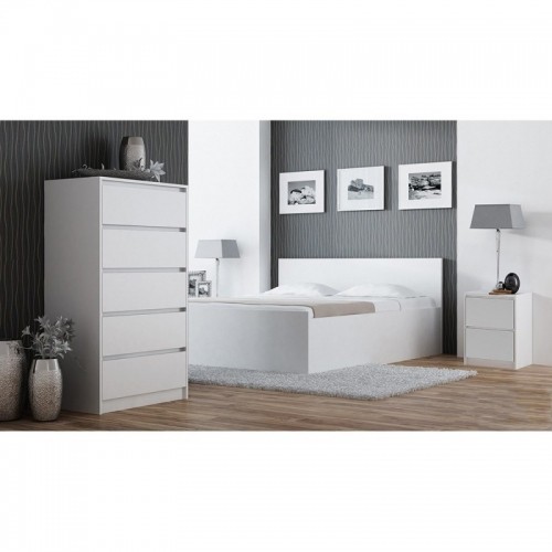 Top E Shop Topeshop K2 BIEL nightstand/bedside table 2 drawer(s) White image 4