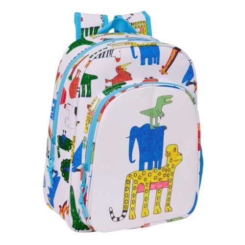 Школьный рюкзак Algo de Jaime Белый 26 x 34 x 11 cm image 4