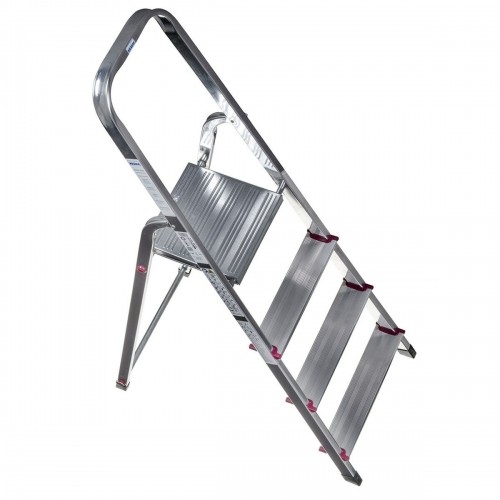 4-step folding ladder Krause 000705 Silver Aluminium image 4
