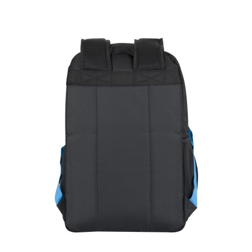 Rivacase Regent 8069 notebook case 43.9 cm (17.3") Backpack Black, Cyan image 4