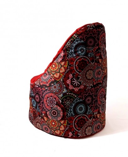 Go Gift Sako bag pouffe Mandala print-red XL 120 x 80 cm image 4