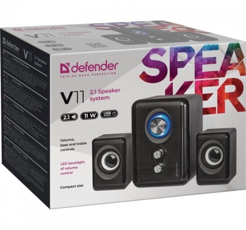 Computer speakers DEFENDER V11 2.1 11W USB image 4