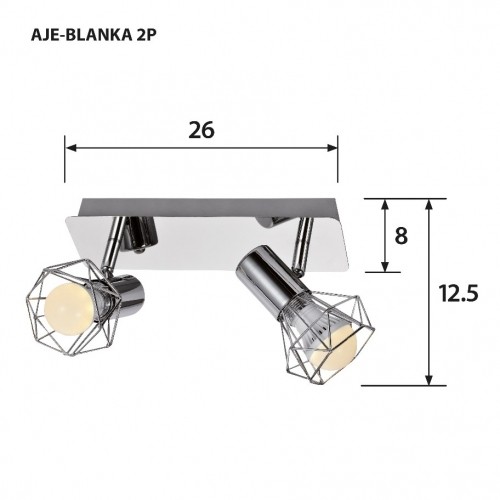 Activejet AJE-BLANKA 2P ceiling lamp image 4