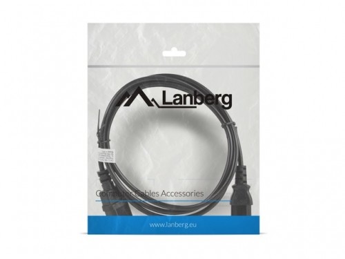 Lanberg CA-C13E-10CC-0018-BK power cable Black 1.8 m C13 coupler C14 coupler image 4