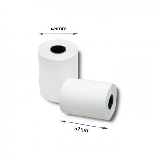 Qoltec 51896 Thermal roll 57 x 20 | 55g / m2 | 10 pcs. | BPA free image 4